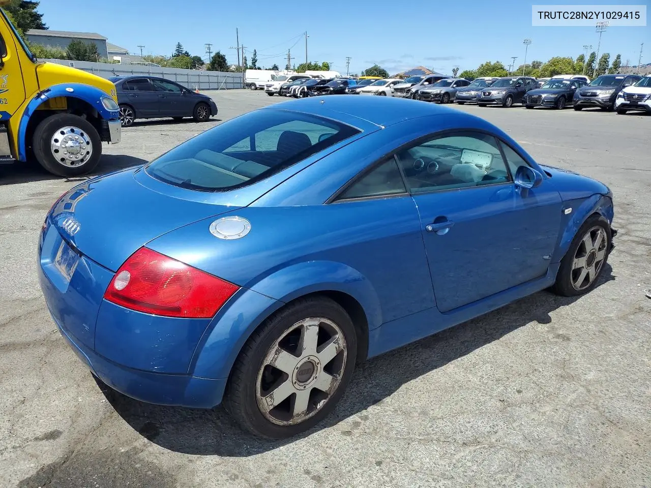 2000 Audi Tt VIN: TRUTC28N2Y1029415 Lot: 58238416