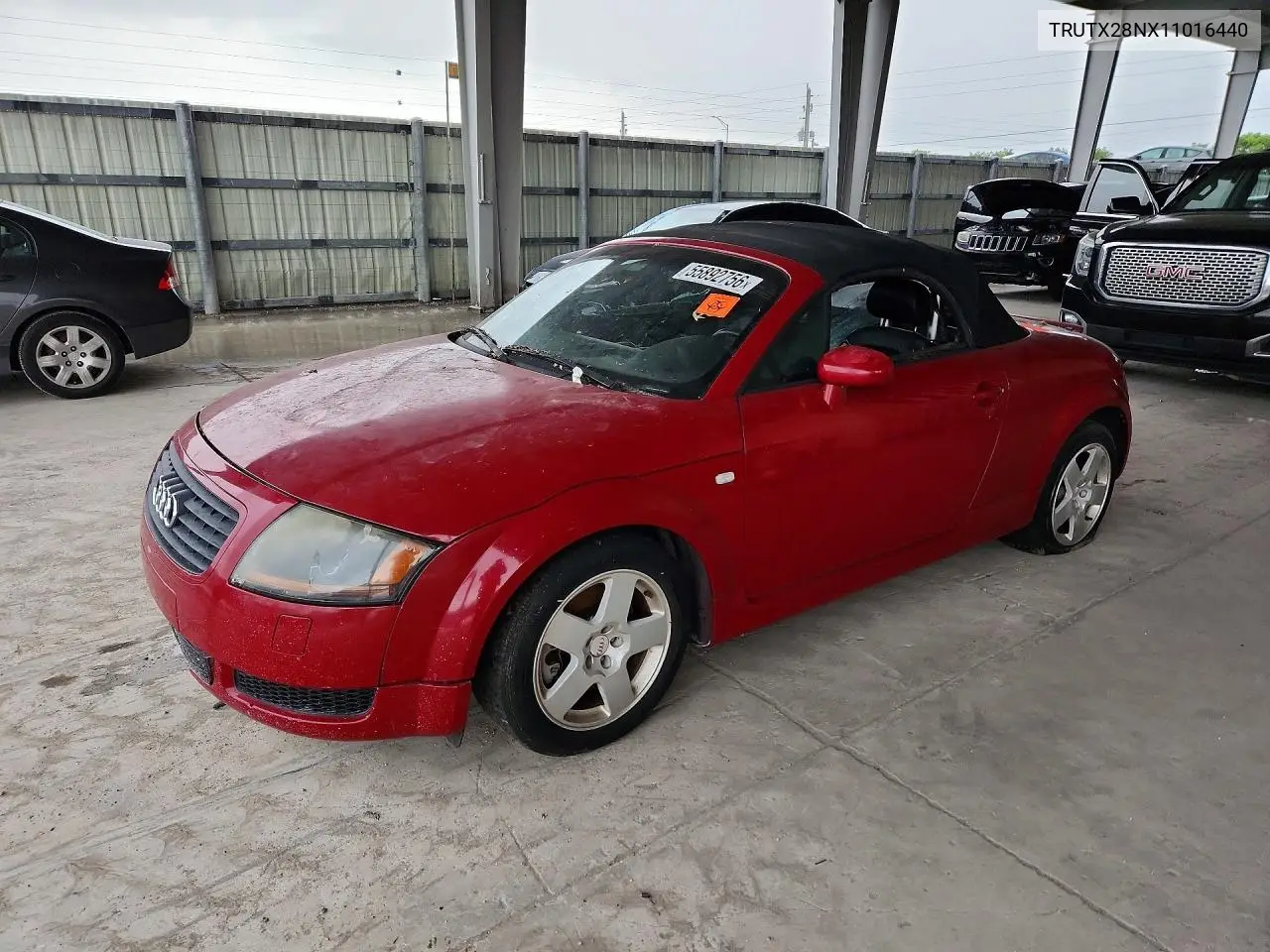 2001 Audi Tt VIN: TRUTX28NX11016440 Lot: 55892756
