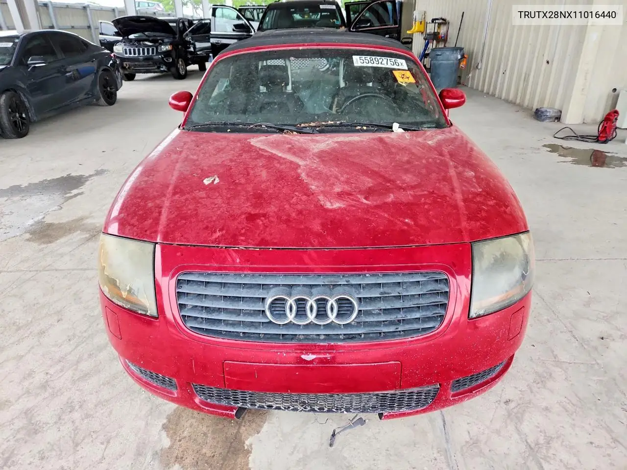 2001 Audi Tt VIN: TRUTX28NX11016440 Lot: 55892756