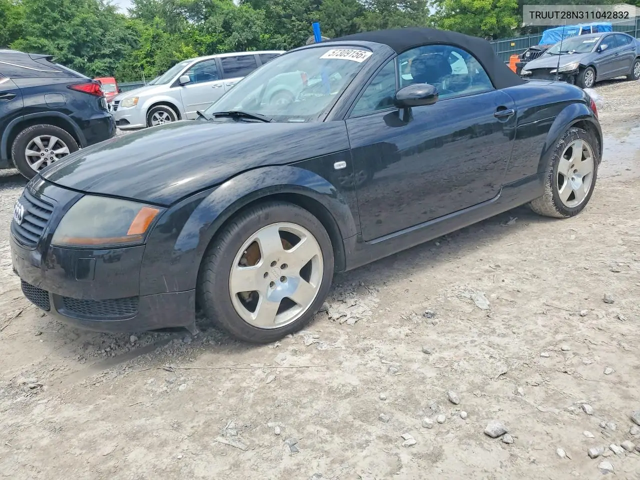 2001 Audi Tt Quattro VIN: TRUUT28N311042832 Lot: 57309156