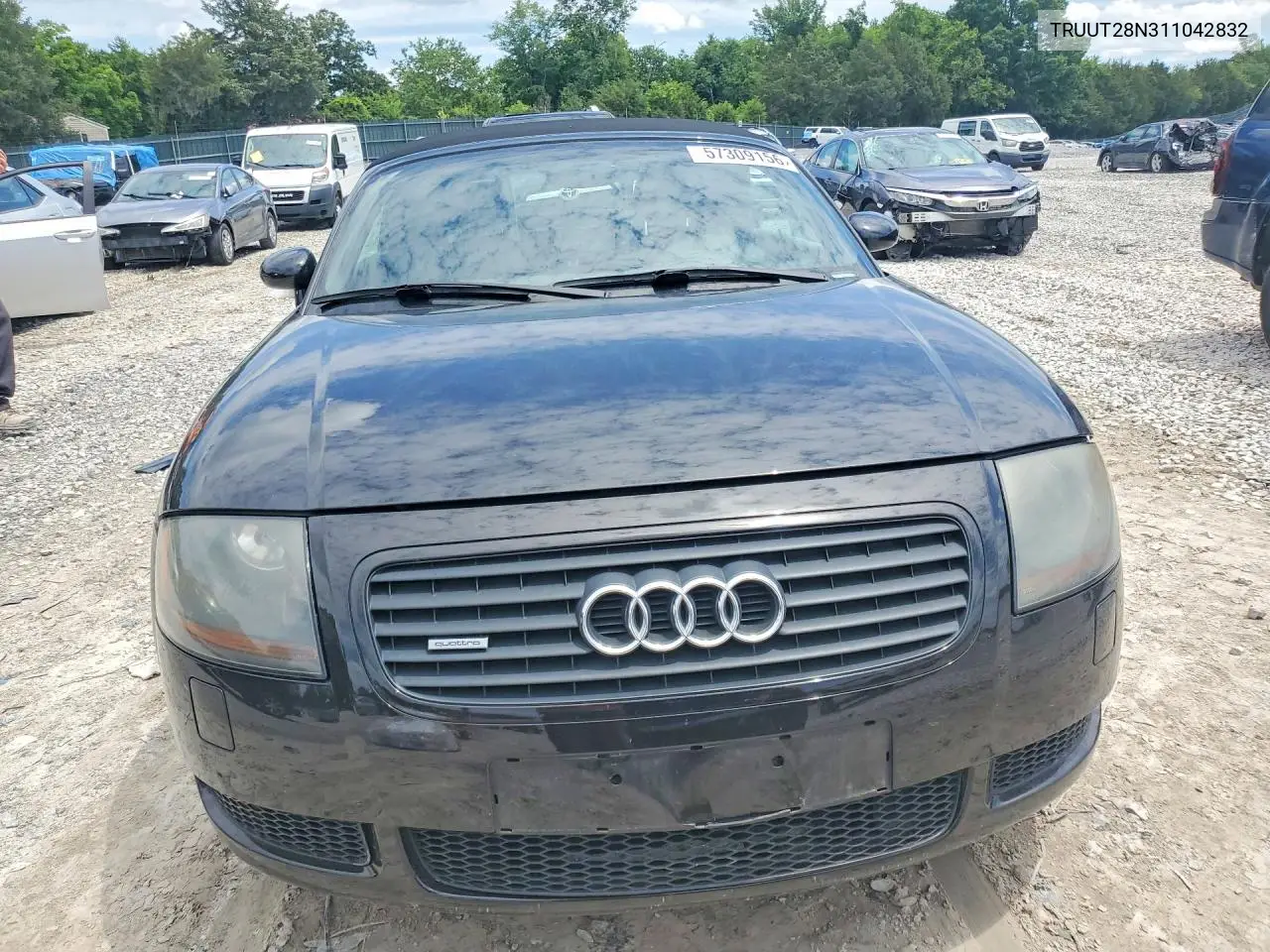 2001 Audi Tt Quattro VIN: TRUUT28N311042832 Lot: 57309156