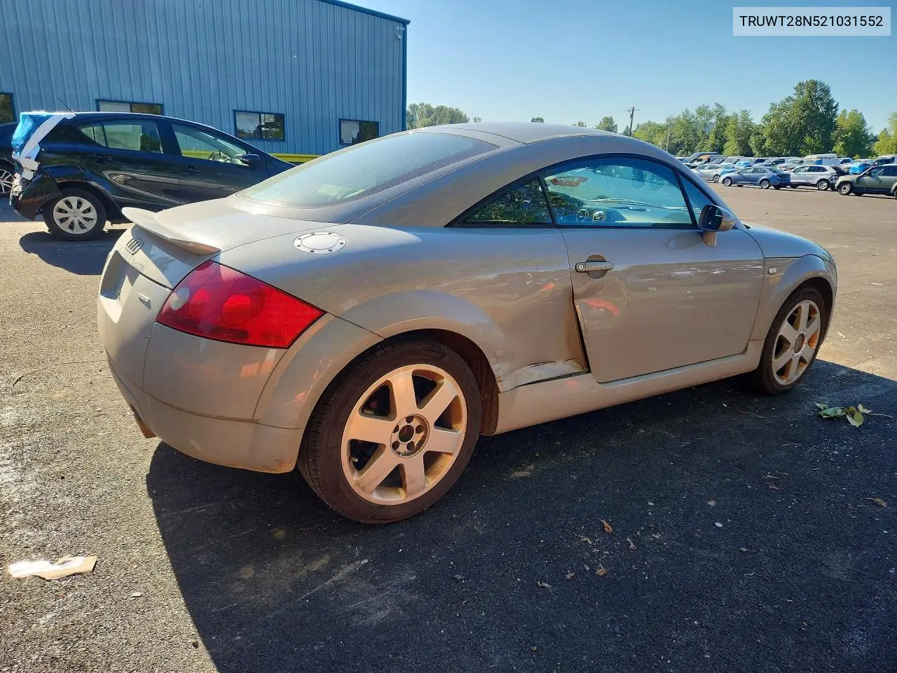 2002 Audi Tt Quattro VIN: TRUWT28N521031552 Lot: 56549146