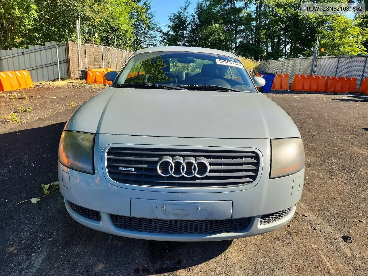 2002 Audi Tt Quattro VIN: TRUWT28N521031552 Lot: 56549146