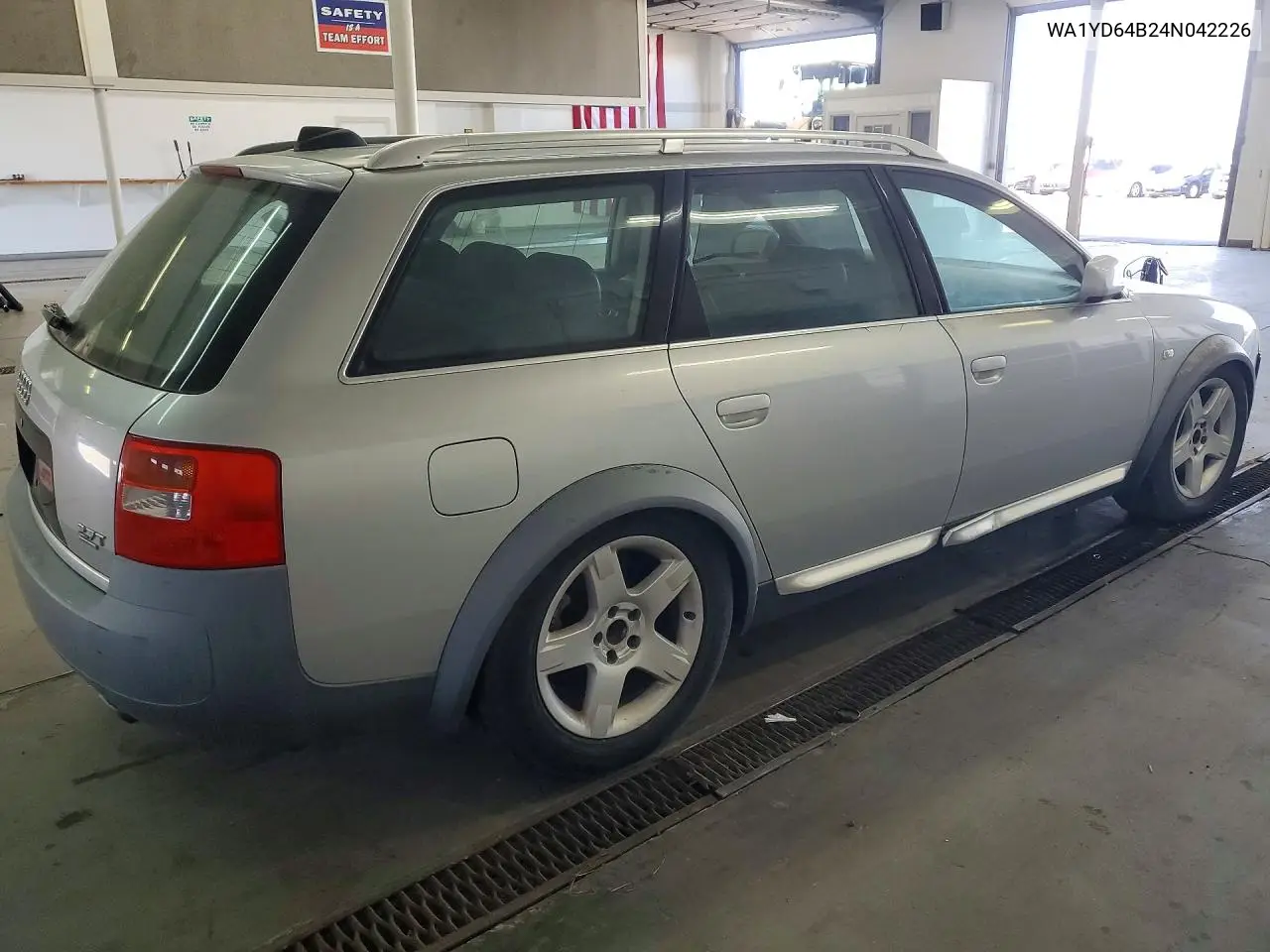 2004 Audi Allroad VIN: WA1YD64B24N042226 Lot: 56028656