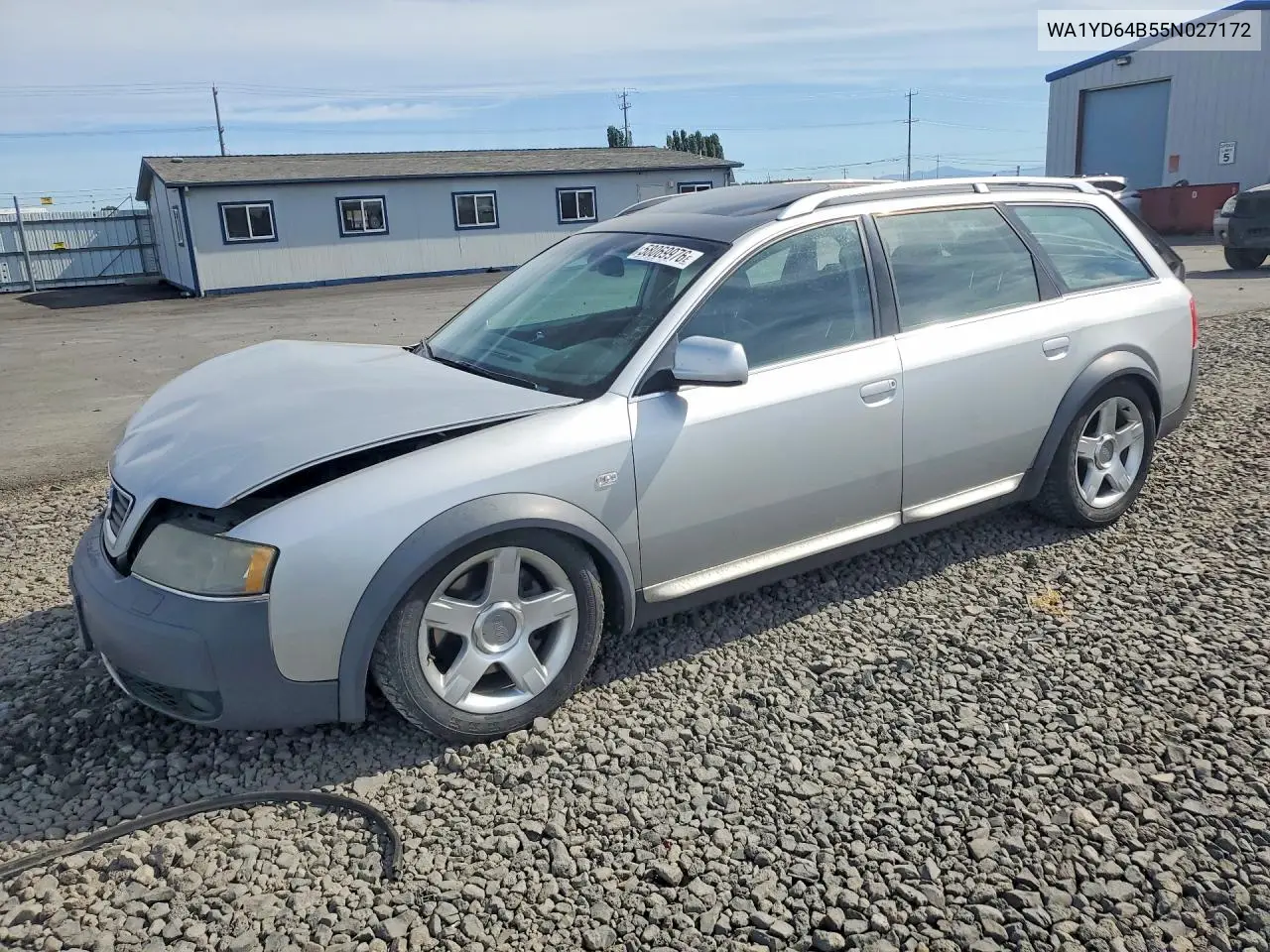 2005 Audi Allroad VIN: WA1YD64B55N027172 Lot: 58069976