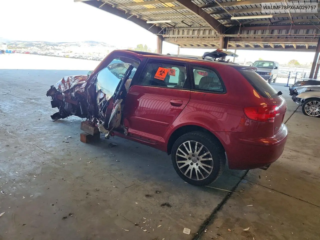 2006 Audi A3 2.0 Sport VIN: WAUMF78PX6A029757 Lot: 58054736