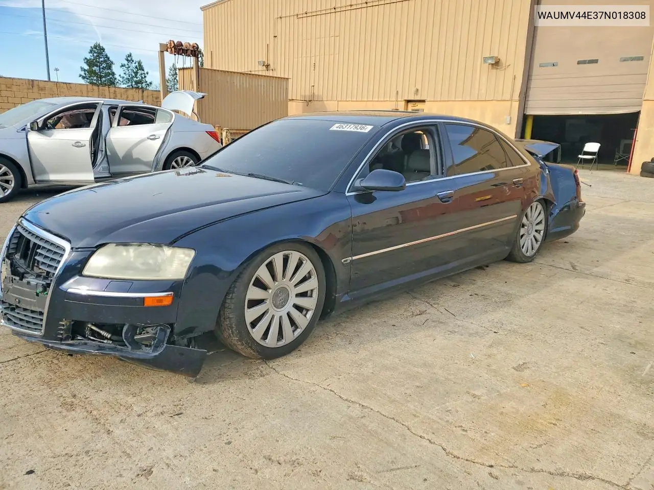 2007 Audi A8 L Quattro VIN: WAUMV44E37N018308 Lot: 46317936