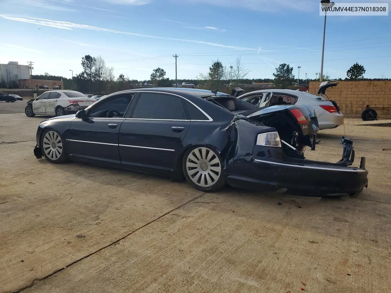 2007 Audi A8 L Quattro VIN: WAUMV44E37N018308 Lot: 46317936