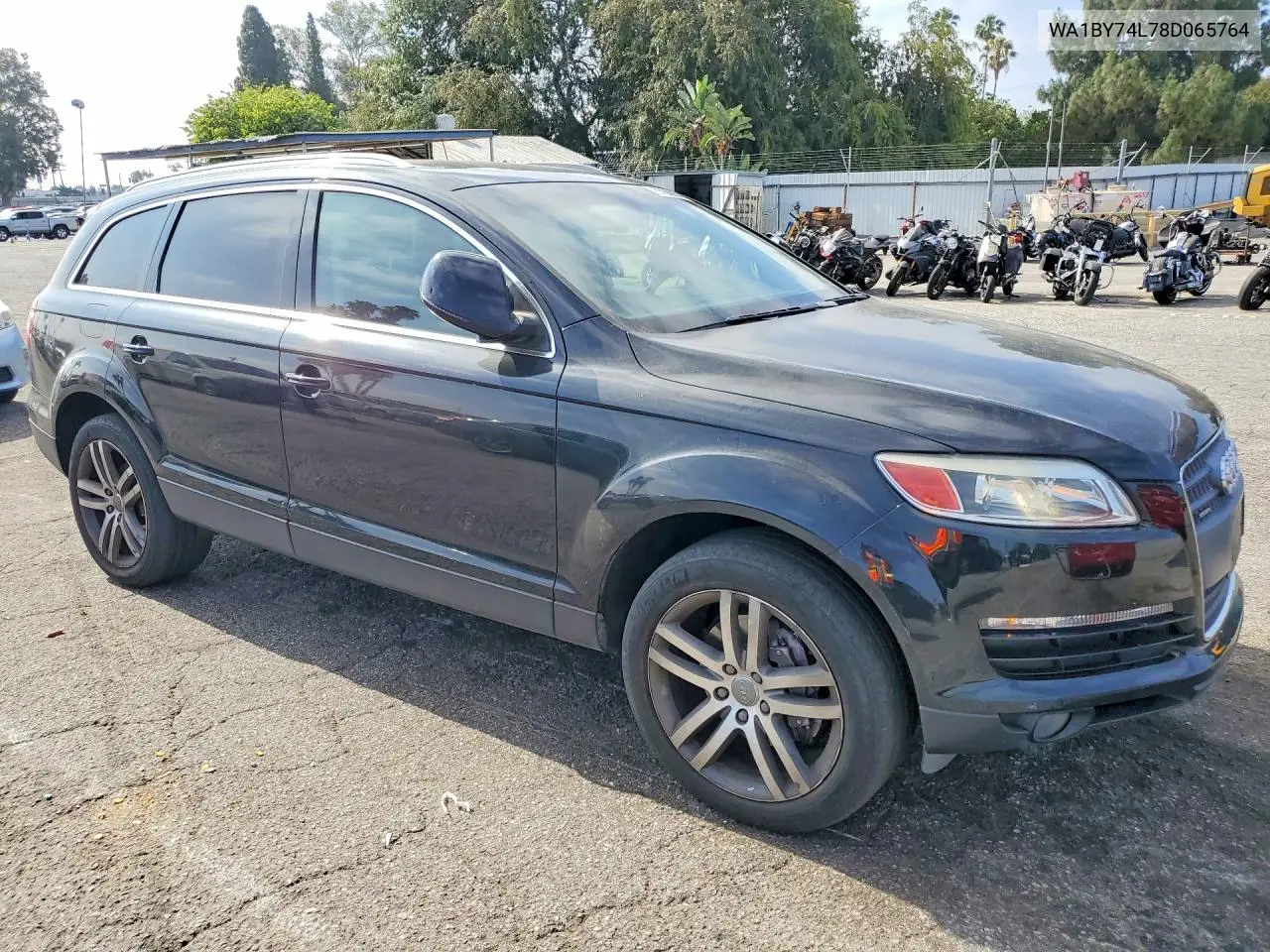 2008 Audi Q7 3.6 Quattro Premium VIN: WA1BY74L78D065764 Lot: 57089546