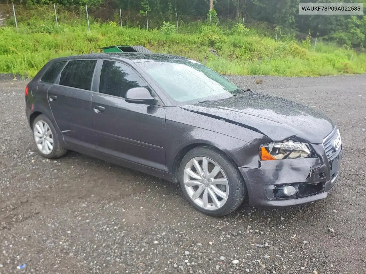 2009 Audi A3 2.0T Quattro VIN: WAUKF78P09A022585 Lot: 58224886