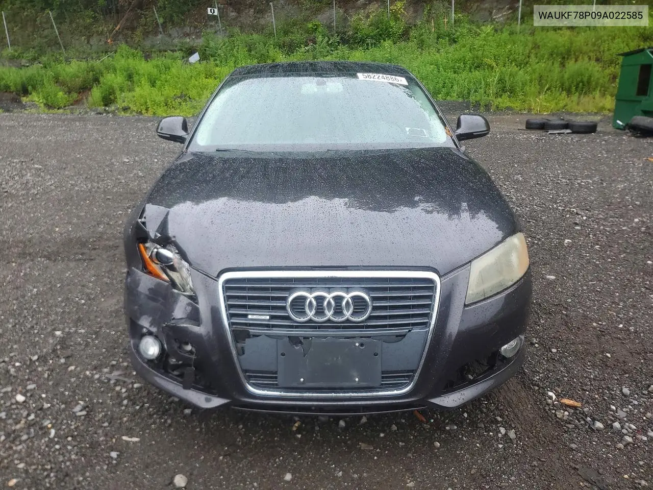 2009 Audi A3 2.0T Quattro VIN: WAUKF78P09A022585 Lot: 58224886