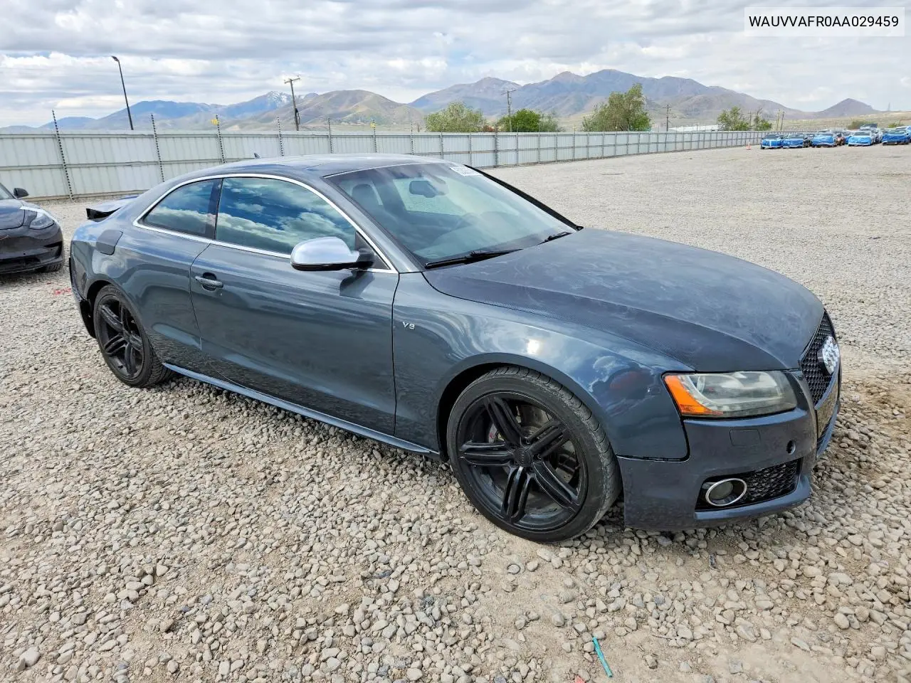 2010 Audi S5 Prestige VIN: WAUVVAFR0AA029459 Lot: 52826546