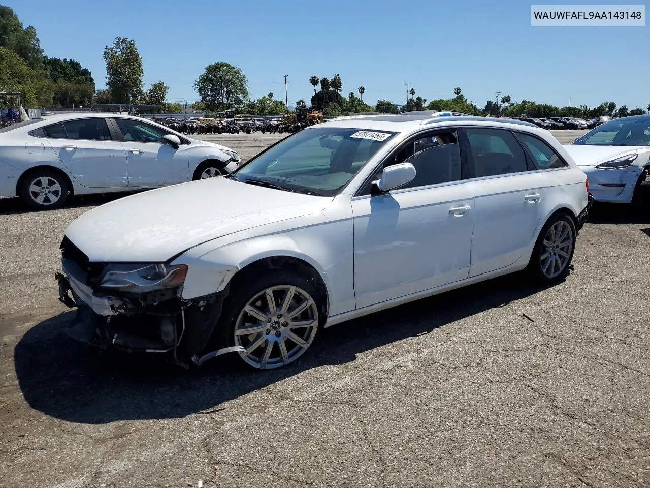 2010 Audi A4 Premium Plus VIN: WAUWFAFL9AA143148 Lot: 57074456