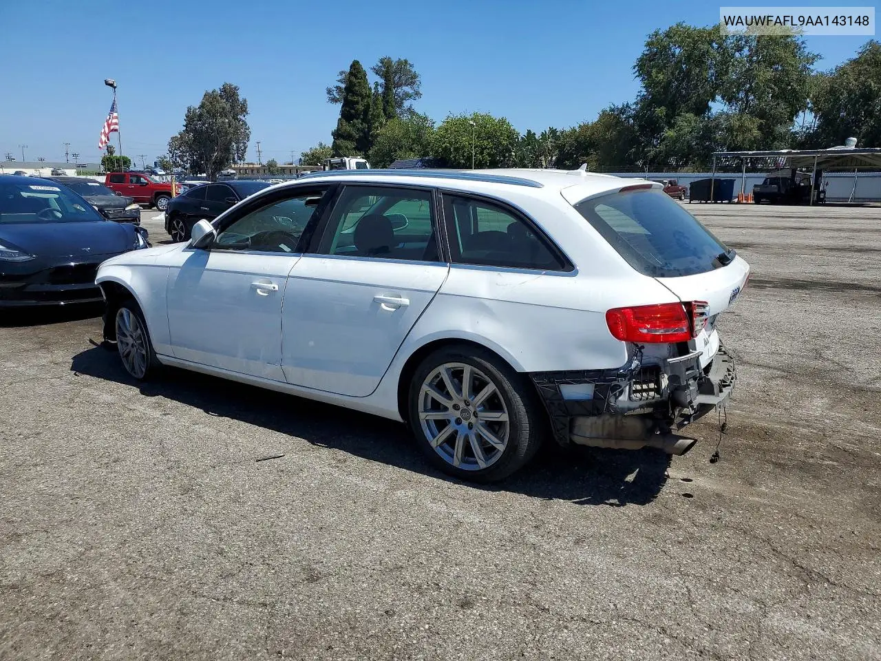 2010 Audi A4 Premium Plus VIN: WAUWFAFL9AA143148 Lot: 57074456