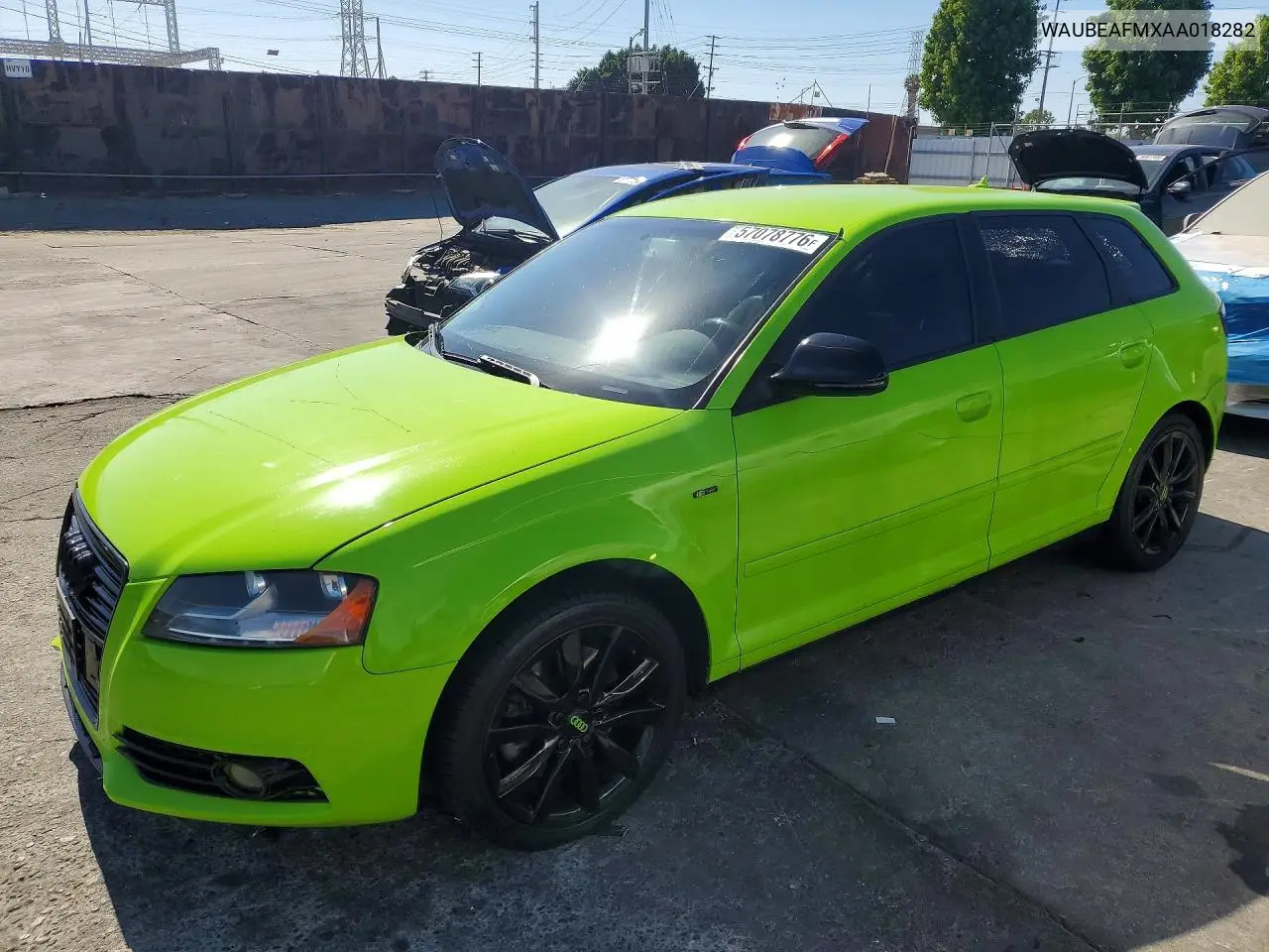 2010 Audi A3 Premium VIN: WAUBEAFMXAA018282 Lot: 57078776