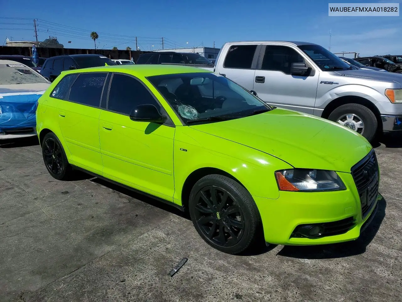 2010 Audi A3 Premium VIN: WAUBEAFMXAA018282 Lot: 57078776