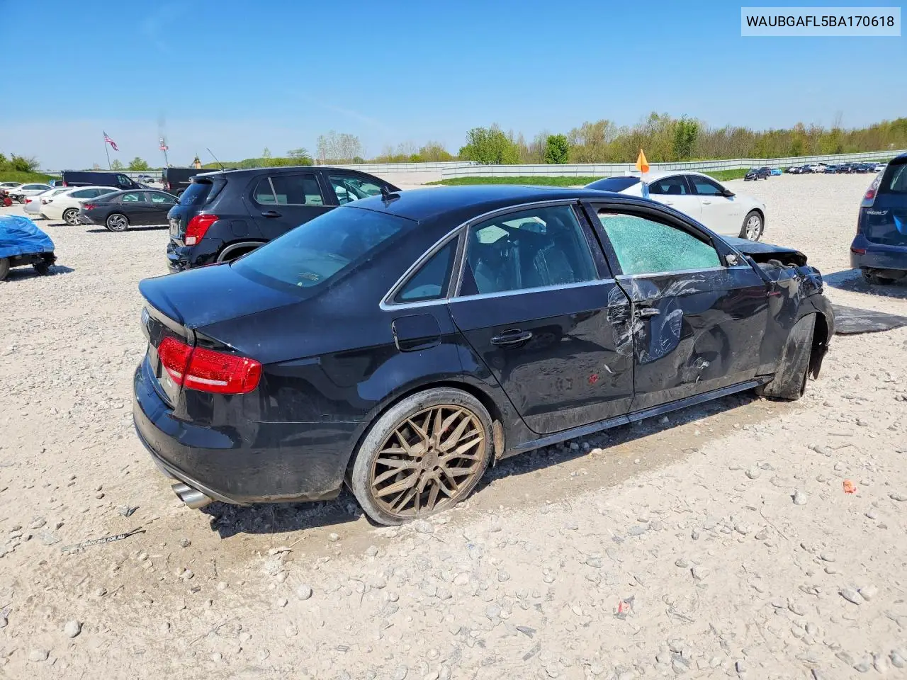 2011 Audi S4 Premium Plus VIN: WAUBGAFL5BA170618 Lot: 52511086