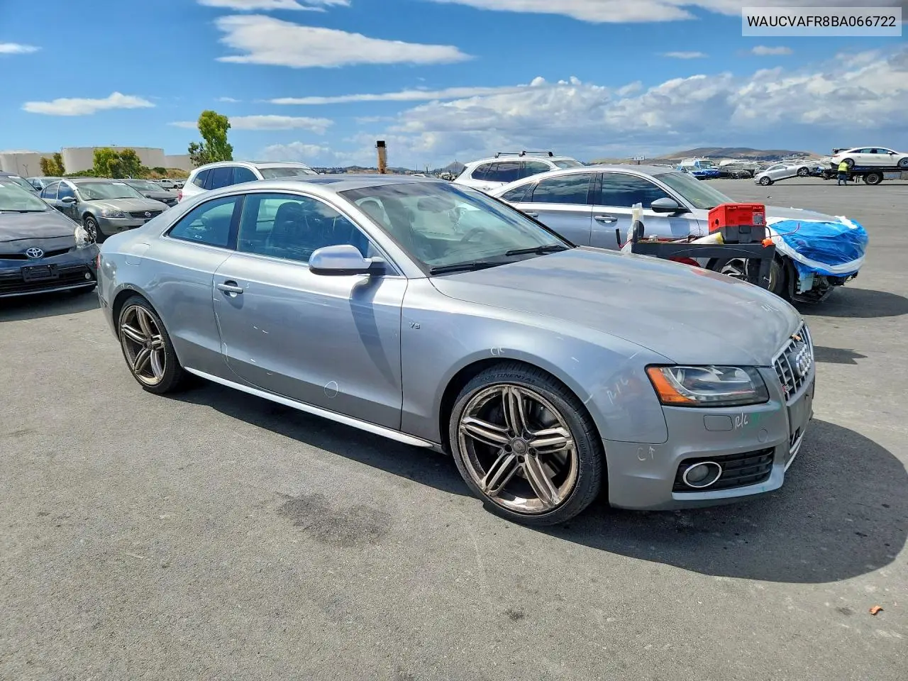 2011 Audi S5 Premium Plus VIN: WAUCVAFR8BA066722 Lot: 55038386