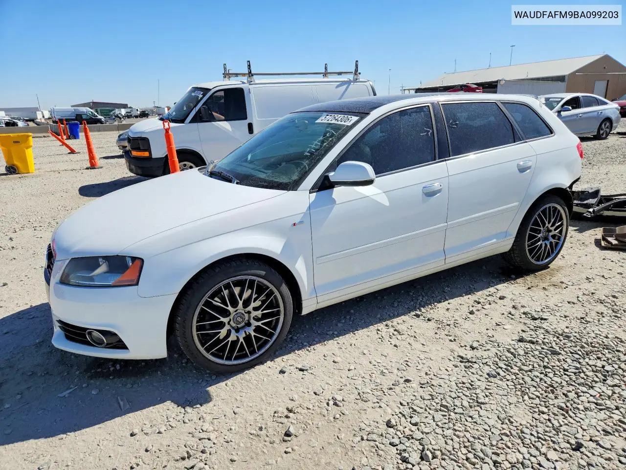 2011 Audi A3 Premium VIN: WAUDFAFM9BA099203 Lot: 57264306