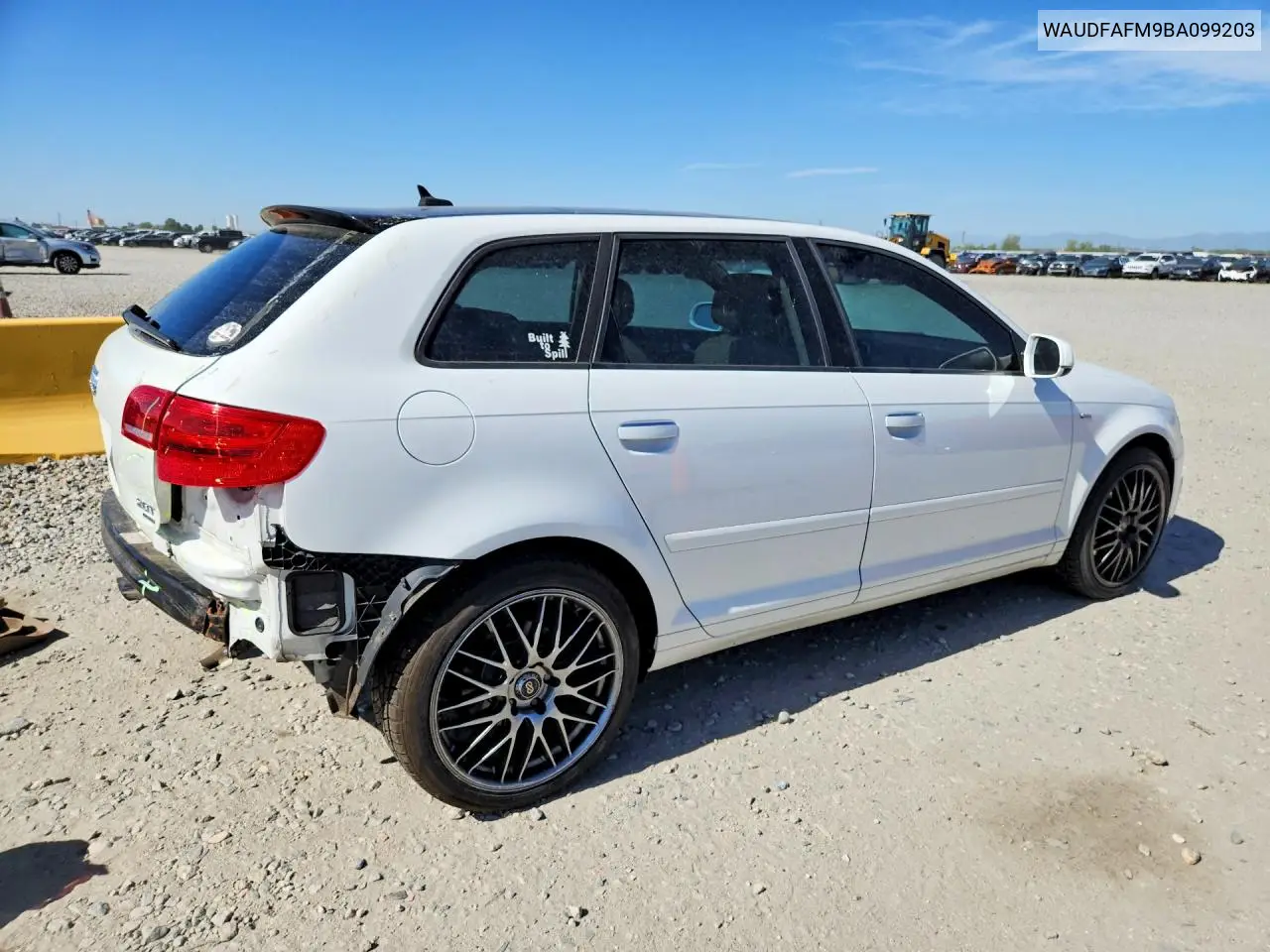 2011 Audi A3 Premium VIN: WAUDFAFM9BA099203 Lot: 57264306
