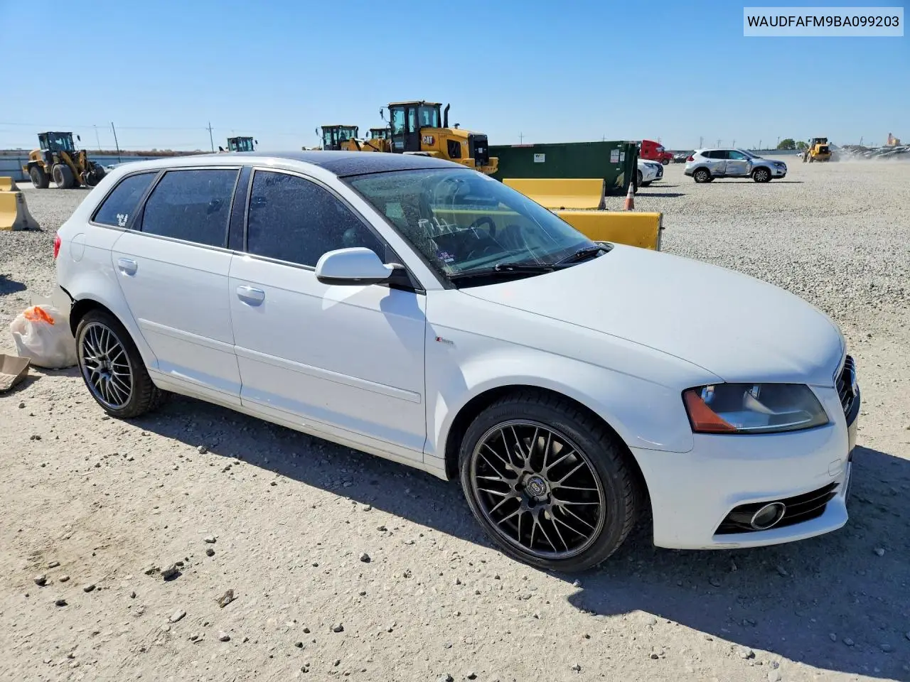 2011 Audi A3 Premium VIN: WAUDFAFM9BA099203 Lot: 57264306