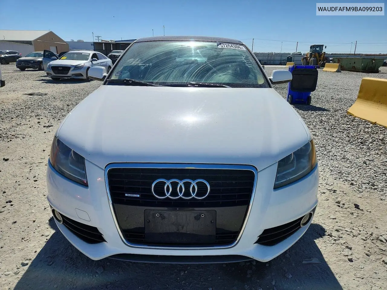 2011 Audi A3 Premium VIN: WAUDFAFM9BA099203 Lot: 57264306
