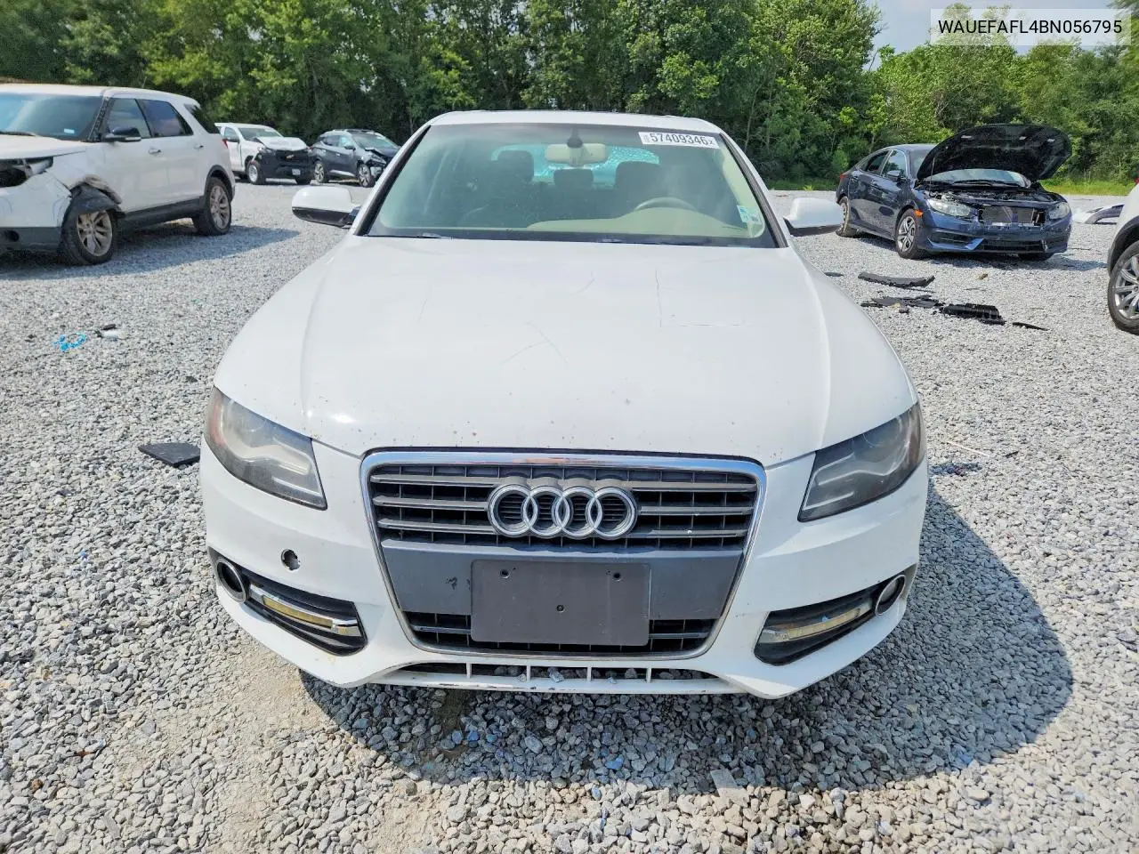 2011 Audi A4 Premium Plus VIN: WAUEFAFL4BN056795 Lot: 57409346