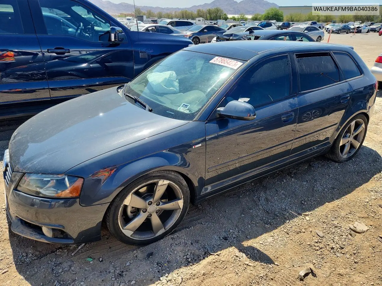 2011 Audi A3 Premium Plus VIN: WAUKEAFM9BA040386 Lot: 57865426