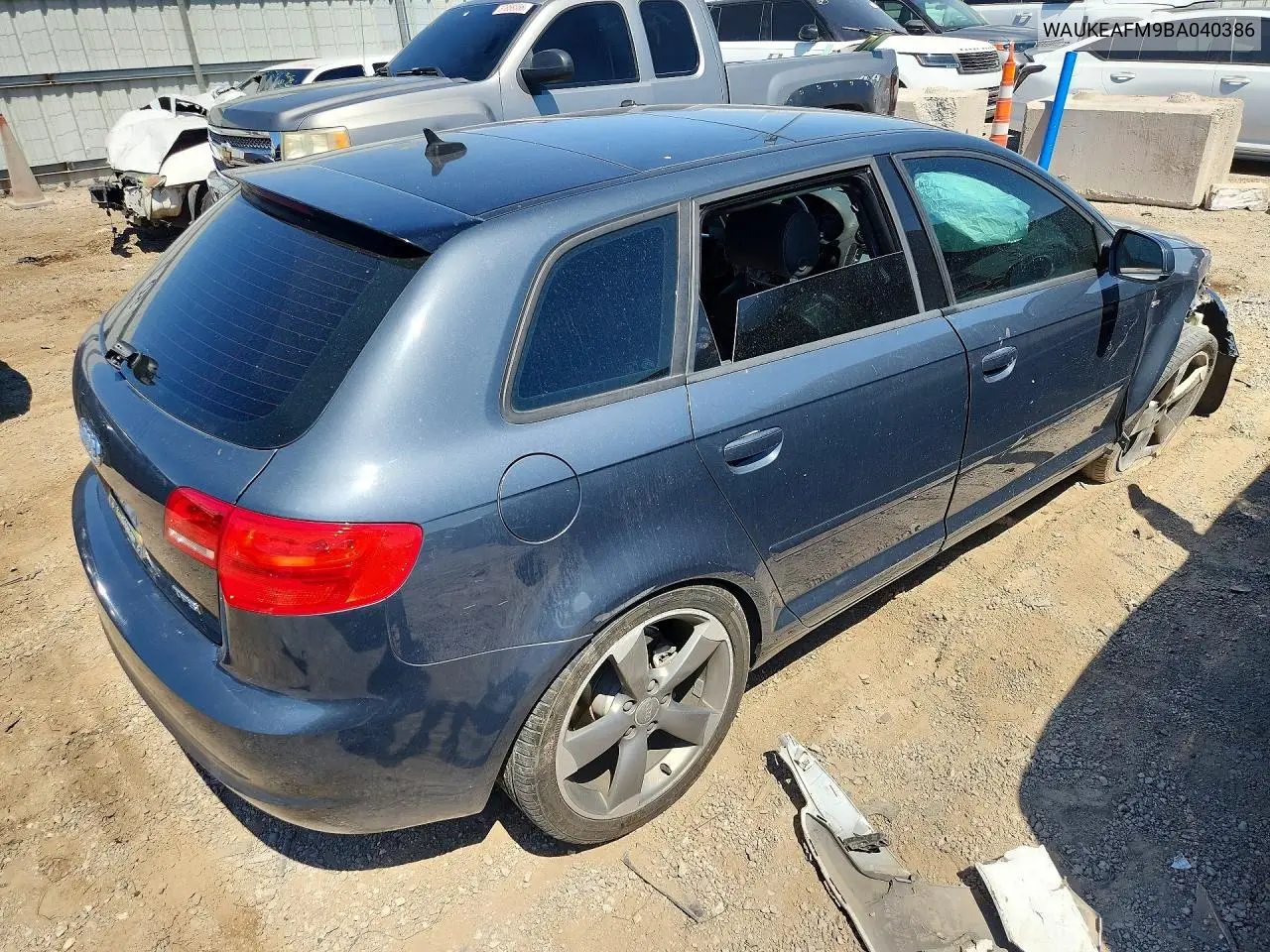 2011 Audi A3 Premium Plus VIN: WAUKEAFM9BA040386 Lot: 57865426