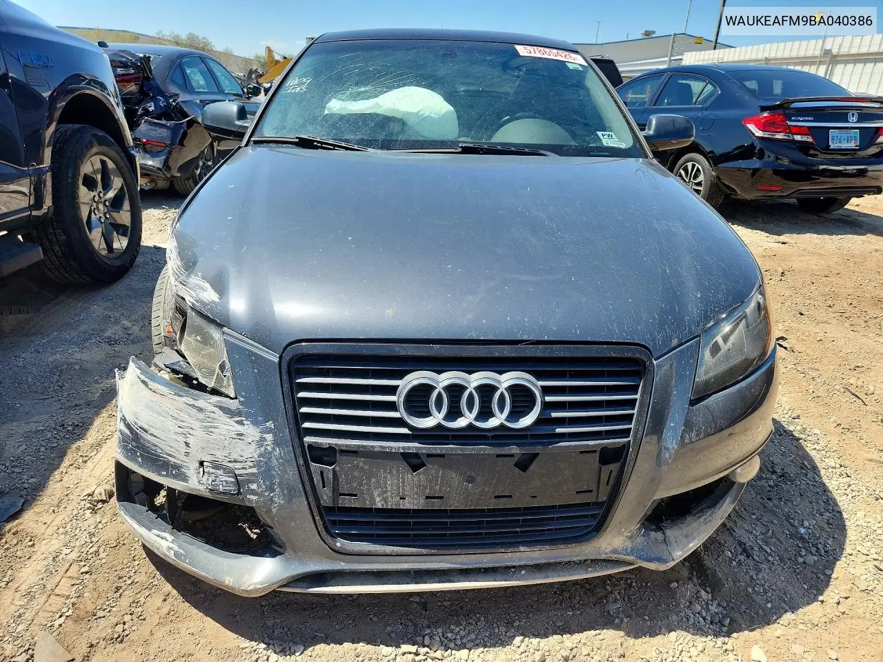 2011 Audi A3 Premium Plus VIN: WAUKEAFM9BA040386 Lot: 57865426