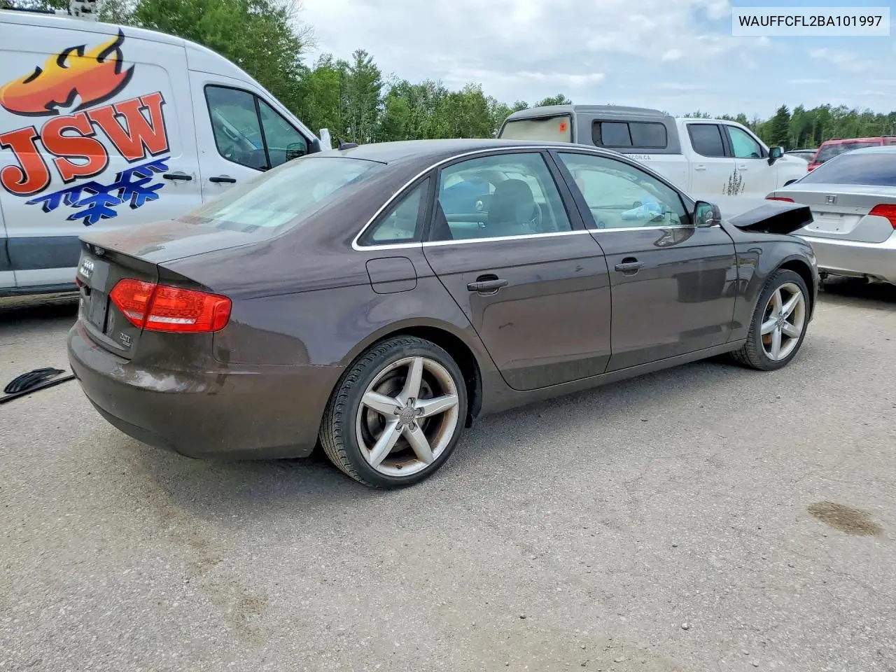 2011 Audi A4 Premium Plus VIN: WAUFFCFL2BA101997 Lot: 58024576