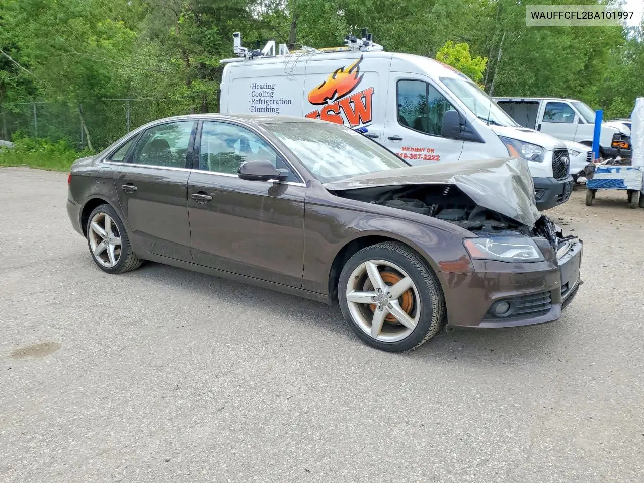 2011 Audi A4 Premium Plus VIN: WAUFFCFL2BA101997 Lot: 58024576
