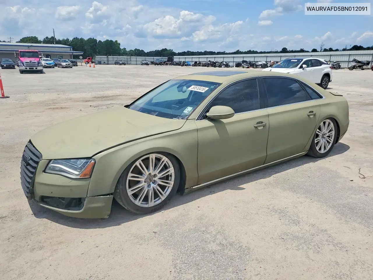 2011 Audi A8 L Quattro VIN: WAURVAFD5BN012091 Lot: 58510416