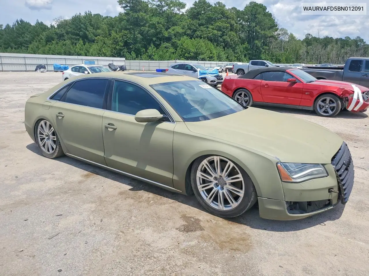 2011 Audi A8 L Quattro VIN: WAURVAFD5BN012091 Lot: 58510416
