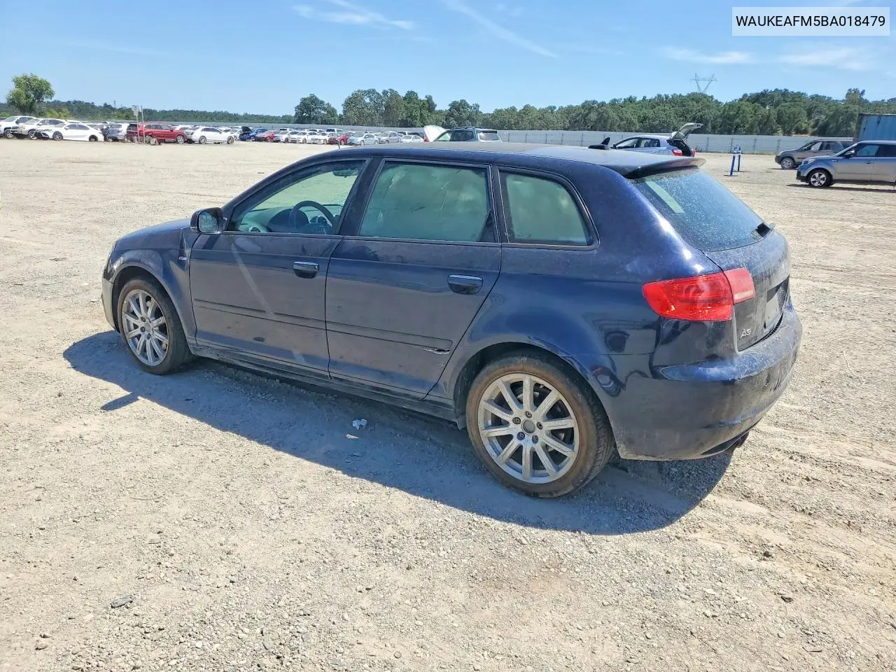 2011 Audi A3 Premium Plus VIN: WAUKEAFM5BA018479 Lot: 58833836