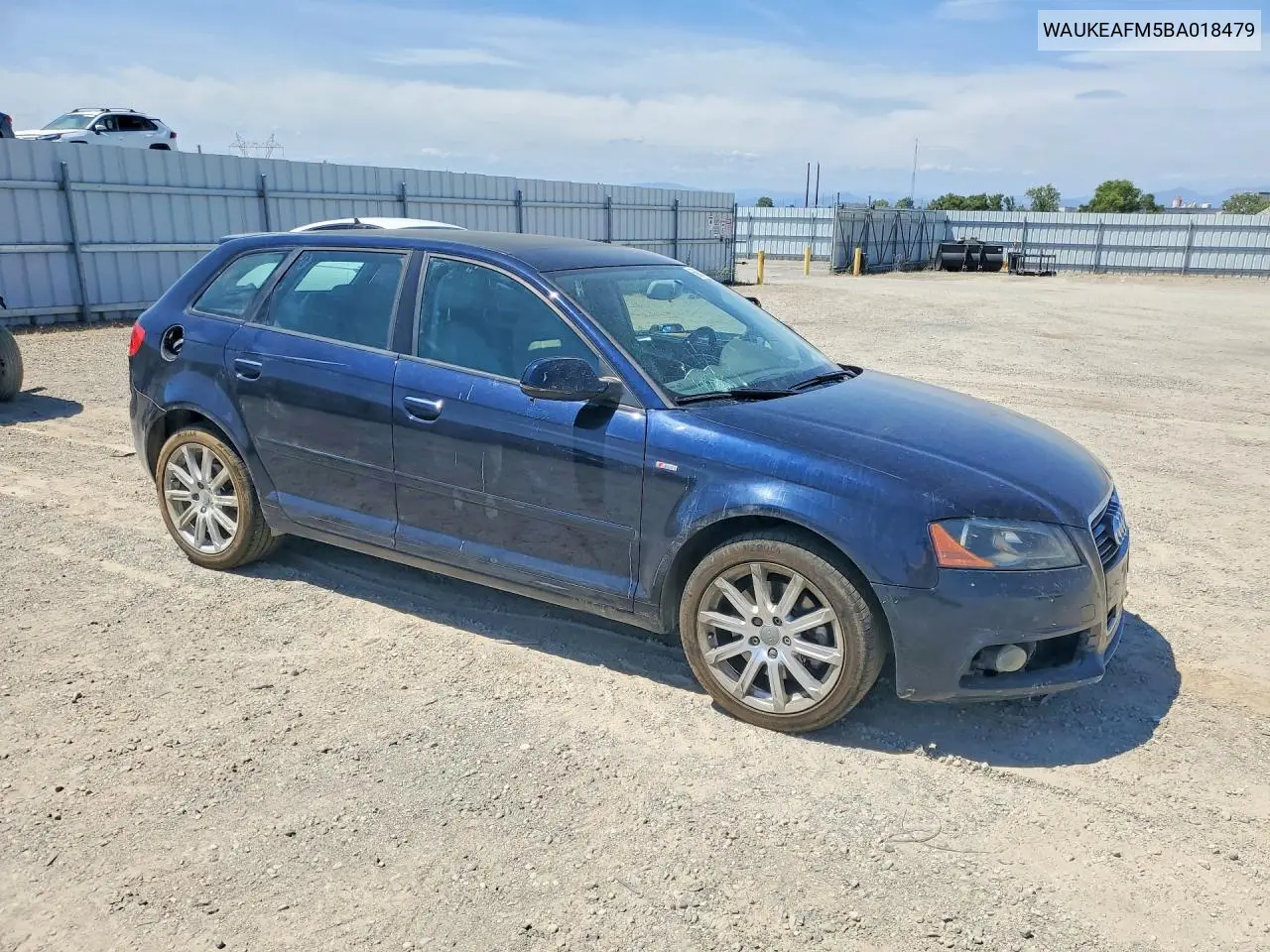 2011 Audi A3 Premium Plus VIN: WAUKEAFM5BA018479 Lot: 58833836
