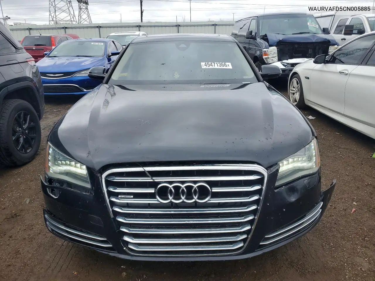 2012 Audi A8 VIN: WAURVAFD5CN005885 Lot: 49471366