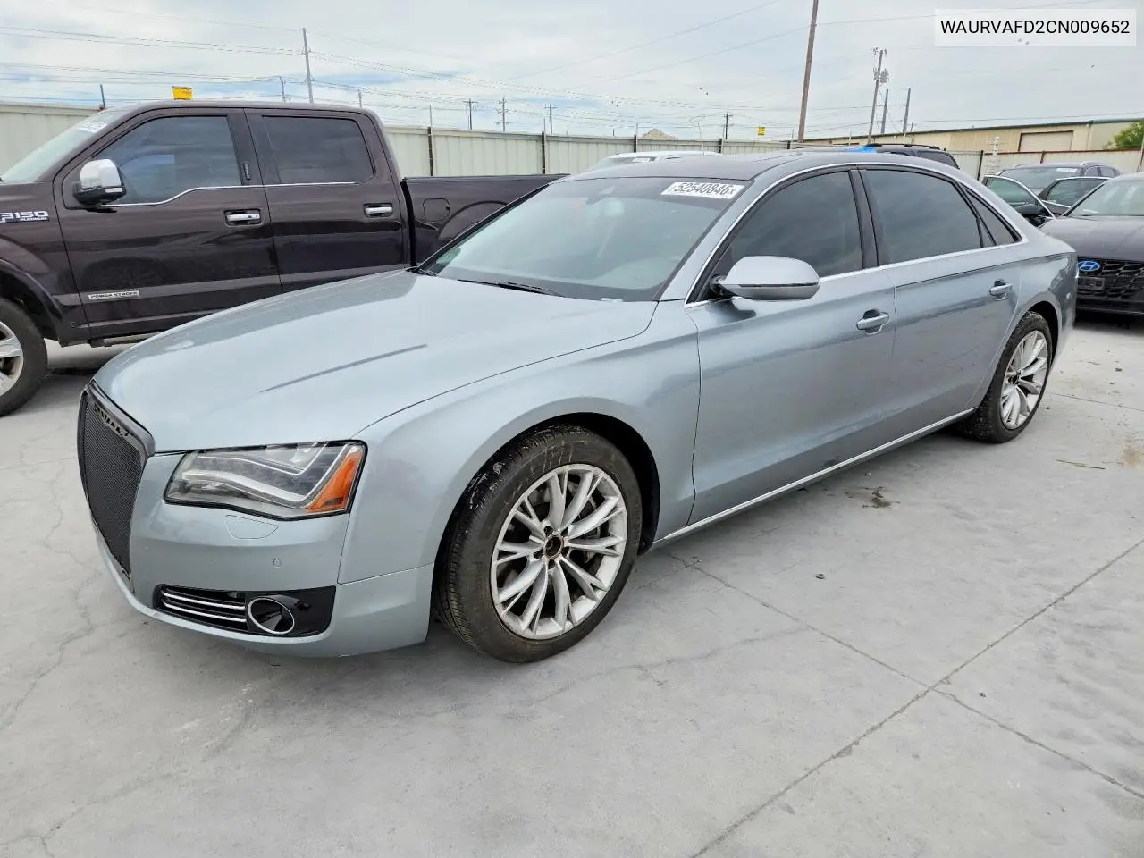 2012 Audi A8 L Quattro VIN: WAURVAFD2CN009652 Lot: 52540846