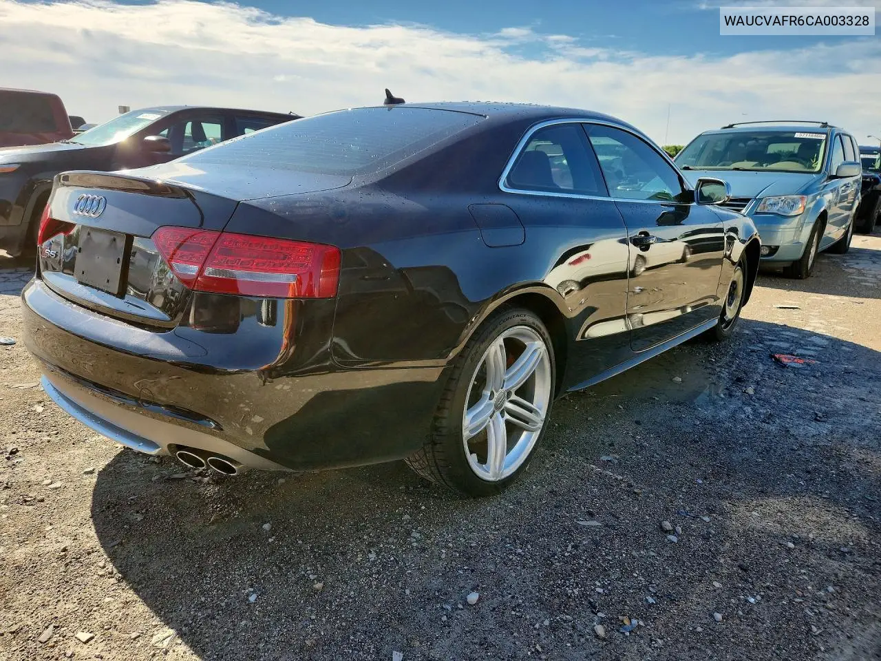 2012 Audi S5 Premium Plus VIN: WAUCVAFR6CA003328 Lot: 57232086