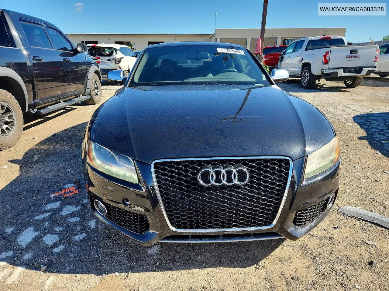 2012 Audi S5 Premium Plus VIN: WAUCVAFR6CA003328 Lot: 57232086