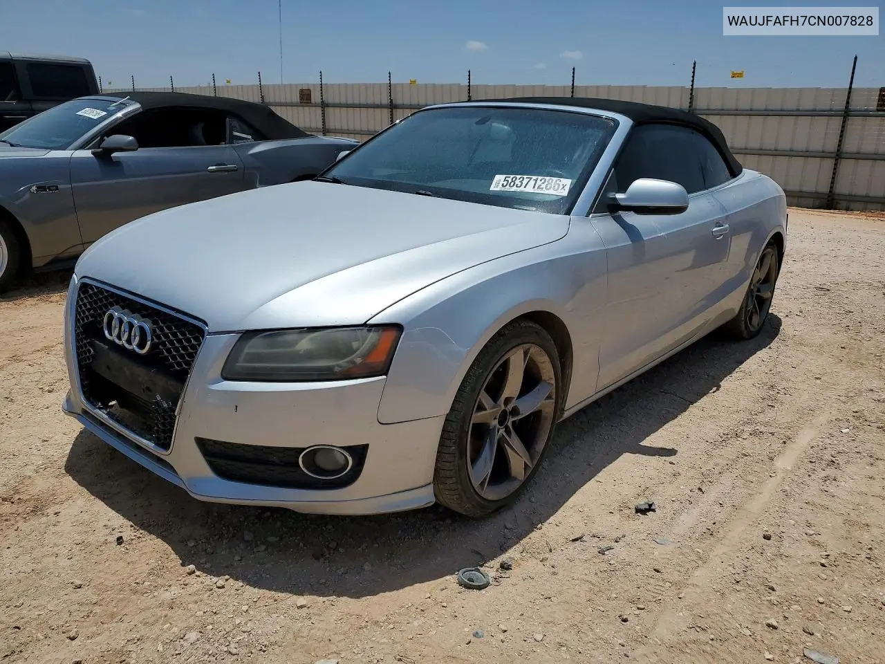 2012 Audi A5 Premium Plus VIN: WAUJFAFH7CN007828 Lot: 58371286