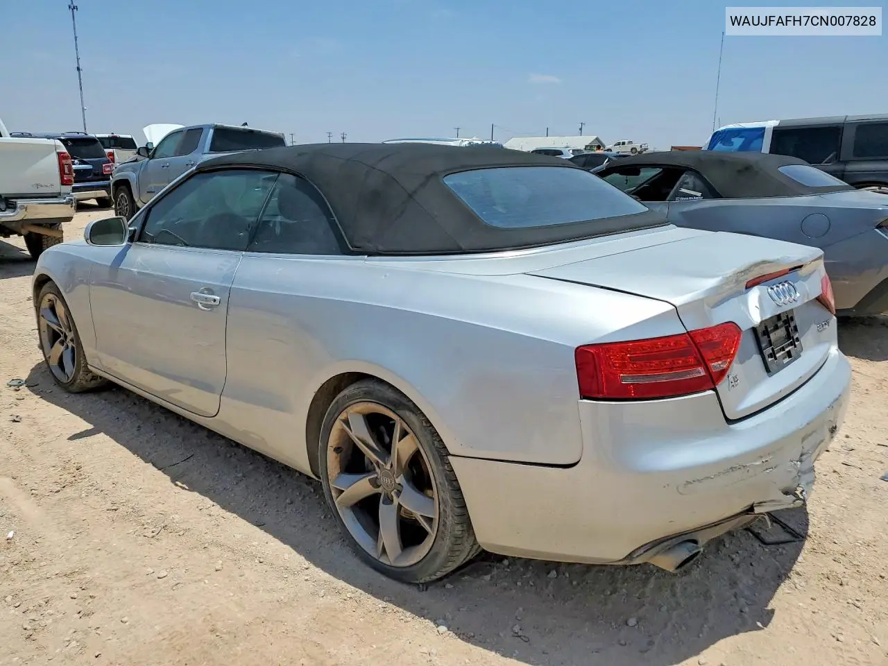 2012 Audi A5 Premium Plus VIN: WAUJFAFH7CN007828 Lot: 58371286