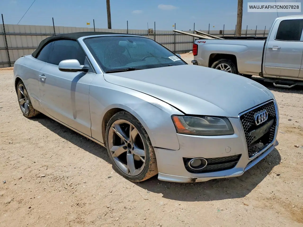 2012 Audi A5 Premium Plus VIN: WAUJFAFH7CN007828 Lot: 58371286