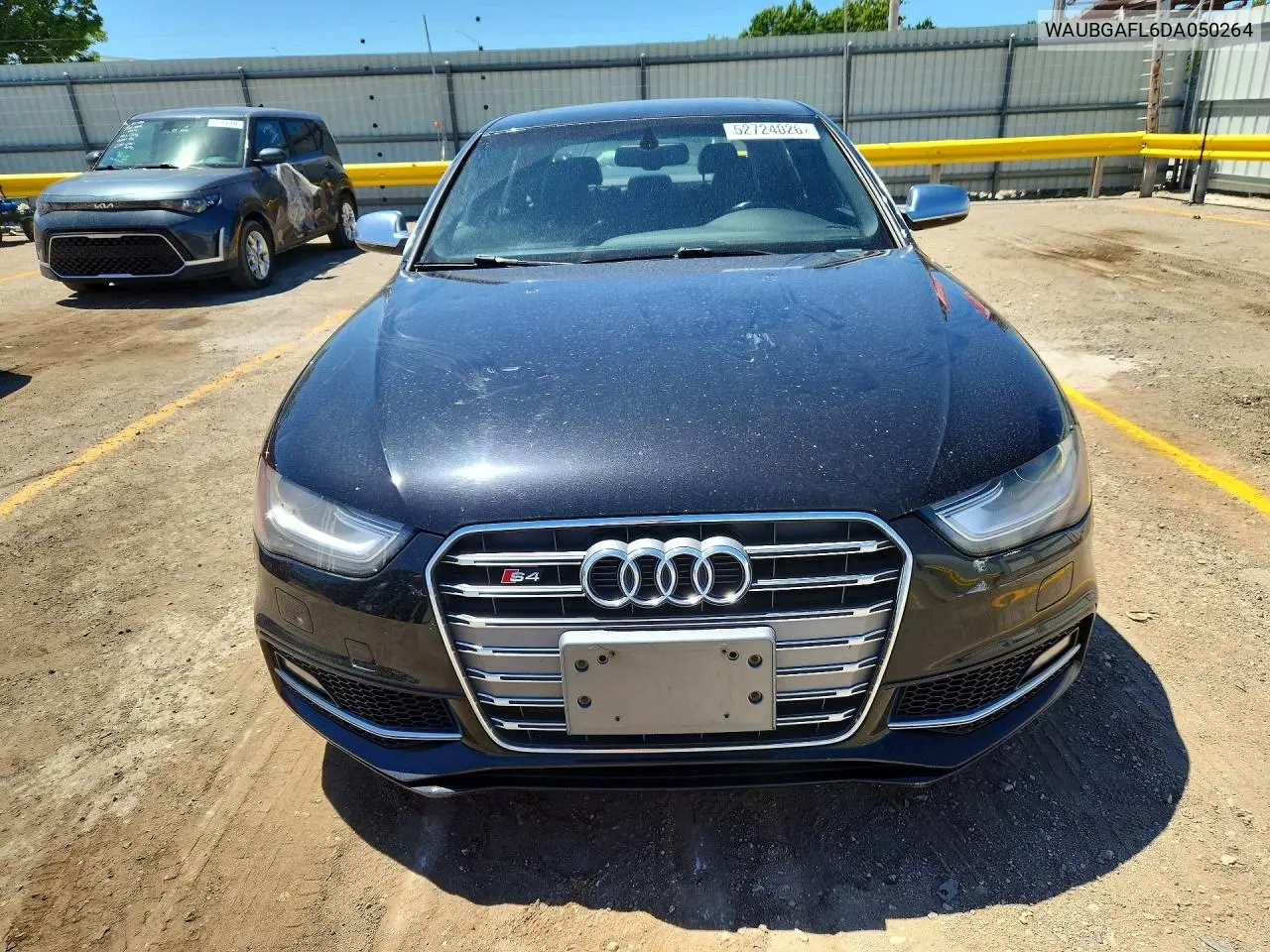 2013 Audi S4 Premium Plus VIN: WAUBGAFL6DA050264 Lot: 52724026