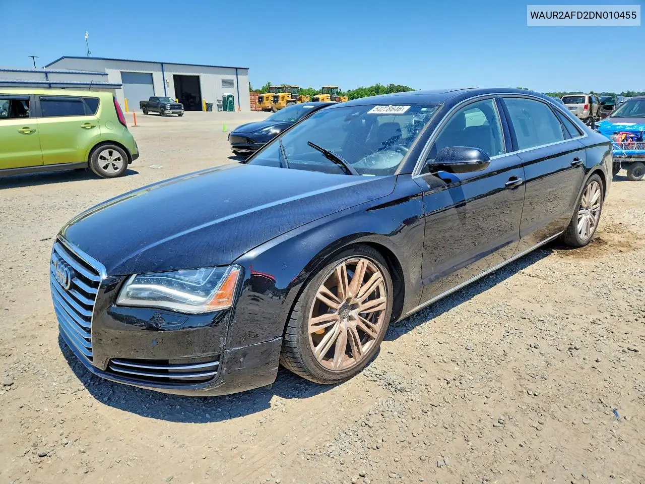 2013 Audi A8 L Quattro VIN: WAUR2AFD2DN010455 Lot: 54228646