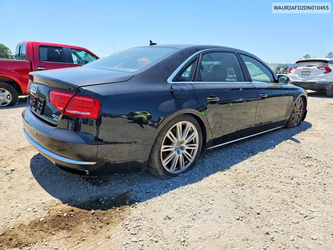 2013 Audi A8 L Quattro VIN: WAUR2AFD2DN010455 Lot: 54228646