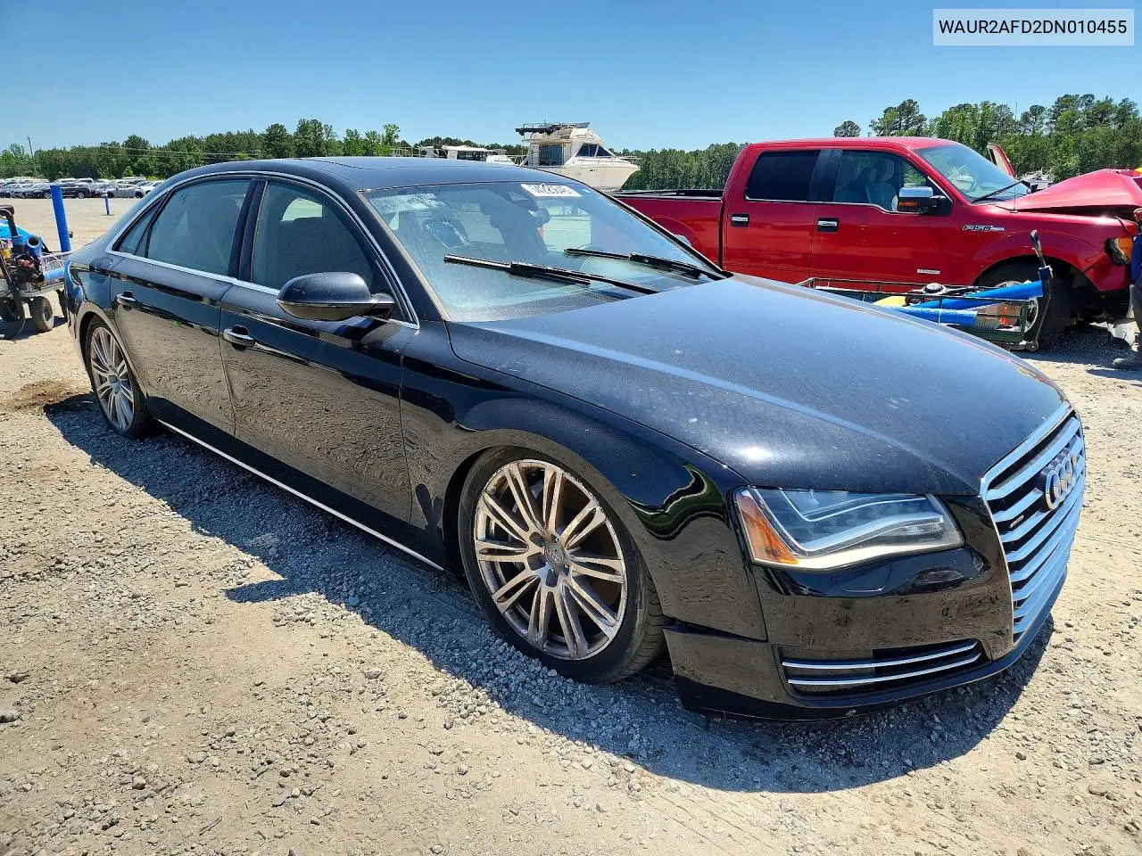 2013 Audi A8 L Quattro VIN: WAUR2AFD2DN010455 Lot: 54228646