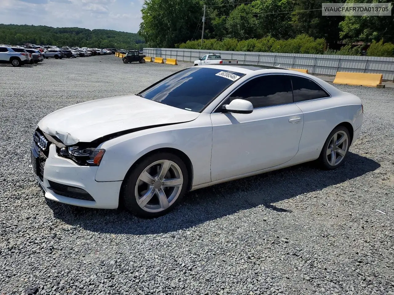 2013 Audi A5 Premium VIN: WAUCFAFR7DA013705 Lot: 56206546