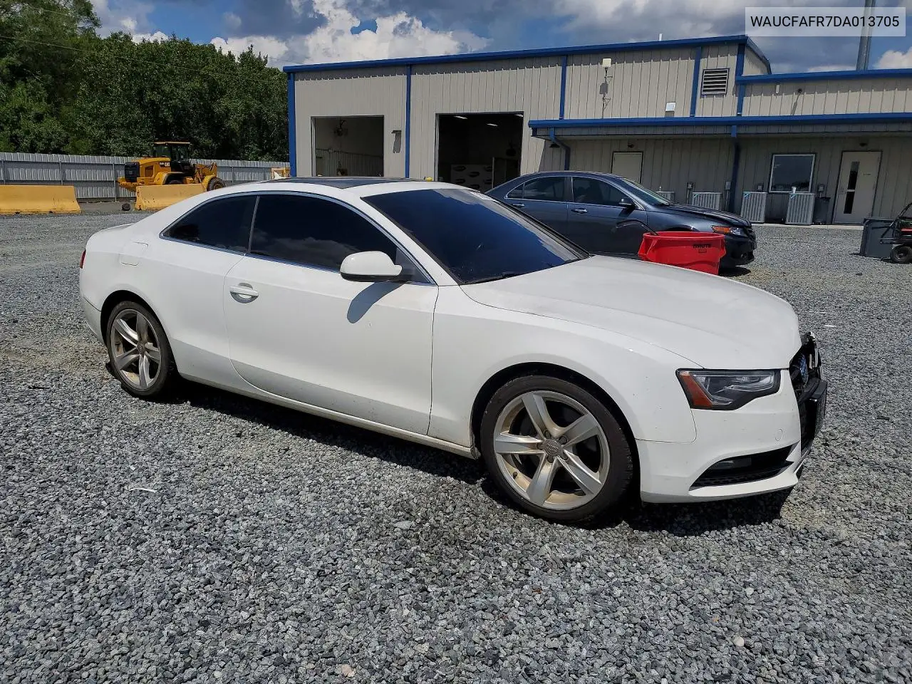 2013 Audi A5 Premium VIN: WAUCFAFR7DA013705 Lot: 56206546