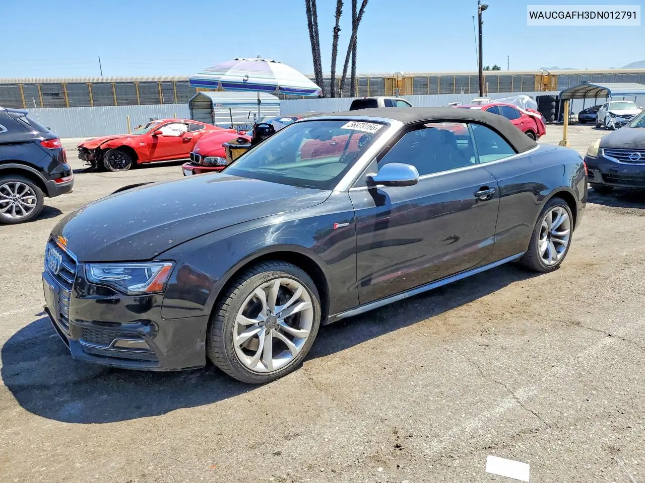 2013 Audi S5 Premium Plus VIN: WAUCGAFH3DN012791 Lot: 56979166
